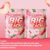 (2 Packs, 10oz) MetaVita Big Peelable Peach Gummy Candy –
