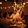 Outdoor String Lights, 55FT Shatterproof LED Patio Lights With 30