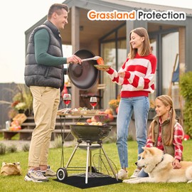 HIULLEN Fireproof Fireplace Mat, 50 x 50 cm, Spark Protection Plate for Fireplace, Fireproof Underlay, Fireplace Floor Plate, Fireproof Floor Protection Mat for Fireplaces, Fireproof Mat to Protect