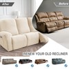 Gennia Waterproof Recliner Sofa Cover,Stretch Reclining Couch Covers with Pockets,Washable
