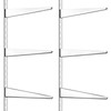 Colingmill 2 Pcs Twin Rail Upright Wall Shelving System 47.5
