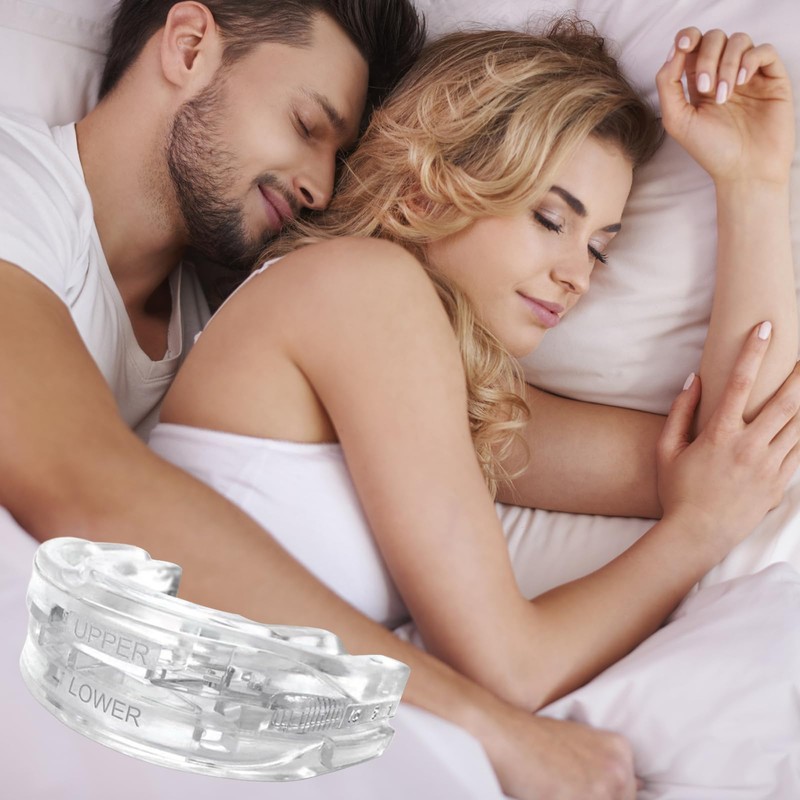 Landrain Anti Snoring Splint, Men's Snoring Splint for Night (Transparent)