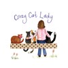 ALEX CLARK Crazy Cat Lady Kitchen Tea Towel