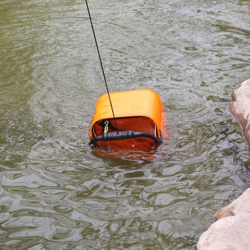 Toasis Cubo de cebo de pesca viva (naranja)
