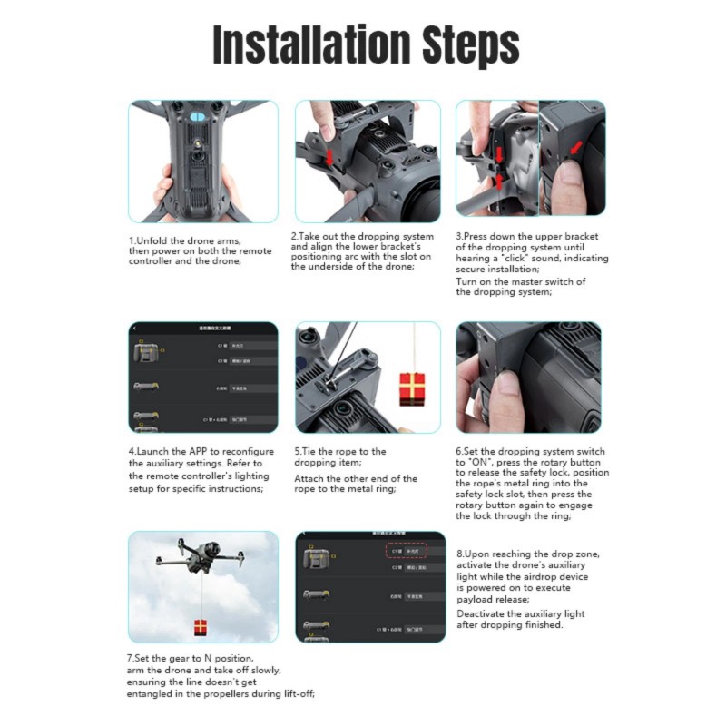 For DJI Air-Dropping System for DJI Mavic 4 Pro with