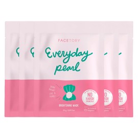 Everyday Pearl Radiance Boosting Mask With No Harsh Chemicals - For All Skin Types, Made in Korea - Strengthening, Balancing, and Illuminating (Pack