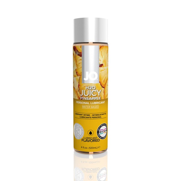 System Jo H2o Flavored Lubricant JUICY PINEAPPLE Water Based Lubricant : Size 4 Oz