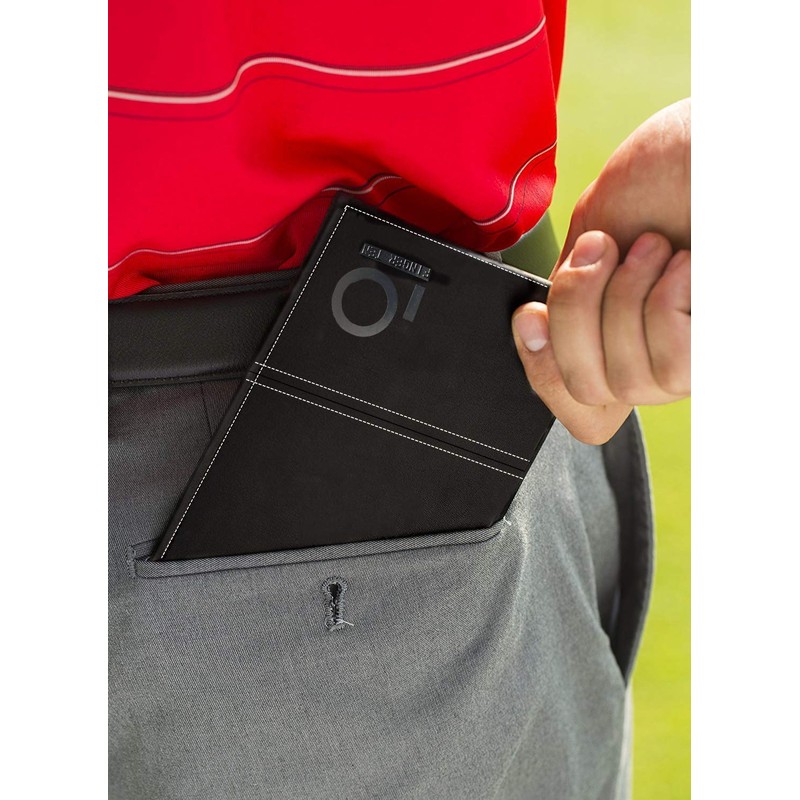 FINGER TEN Golf Scorecard Scorecard Holder Leather with 2 Scorecards