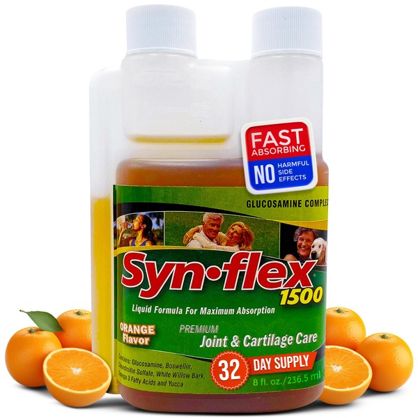 1500mg Liquid Glucosamine & Chondroitin - High Concentration Fast-Absorbing Formula