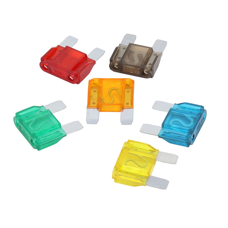 24PCS Car Blade Fuses Zinc Alloy Fuse Assortment Set Automobile