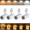 Ajbvp 5-Color LED Track Lighting Heads 12W Dimmable,Adjustable Beam Degree15°/24°/36°/45°/60°,2700K/3000K/3500K/4000K/5000K,Single