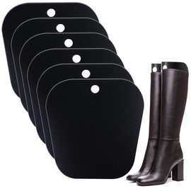 Ruisita 6 Pack (3 Pairs) Reusable Boots Tall Support Boot Shapers Form Inserts for Preventing Bending and Creasing, Black, 12 inches
