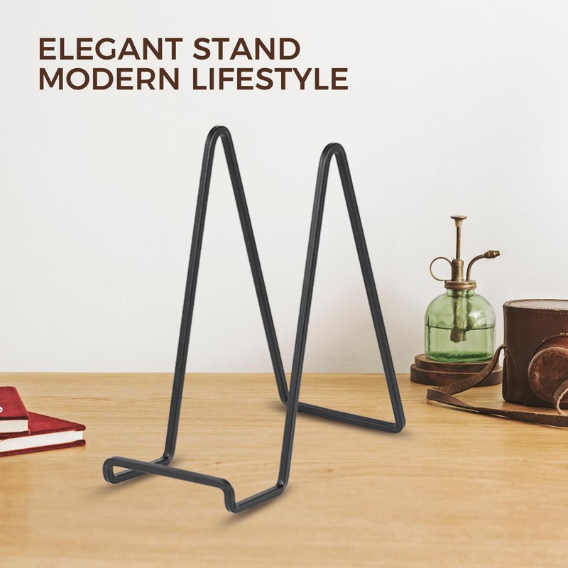 Large Plate Holder Display Stand - 10 inch Tall Plate