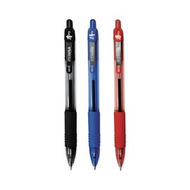 Zebra Pen Z-grip Retractable Ballpoint Pens - Medium Pen Point Type - 1 Mm Pen Point Size - Assorted Ink - Clear Plastic Barrel - 48 / Pack