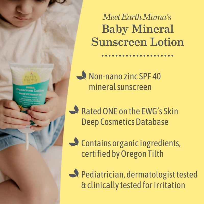 Earth Mama Baby Face Mineral Sunscreen Stick & Lotion Set,