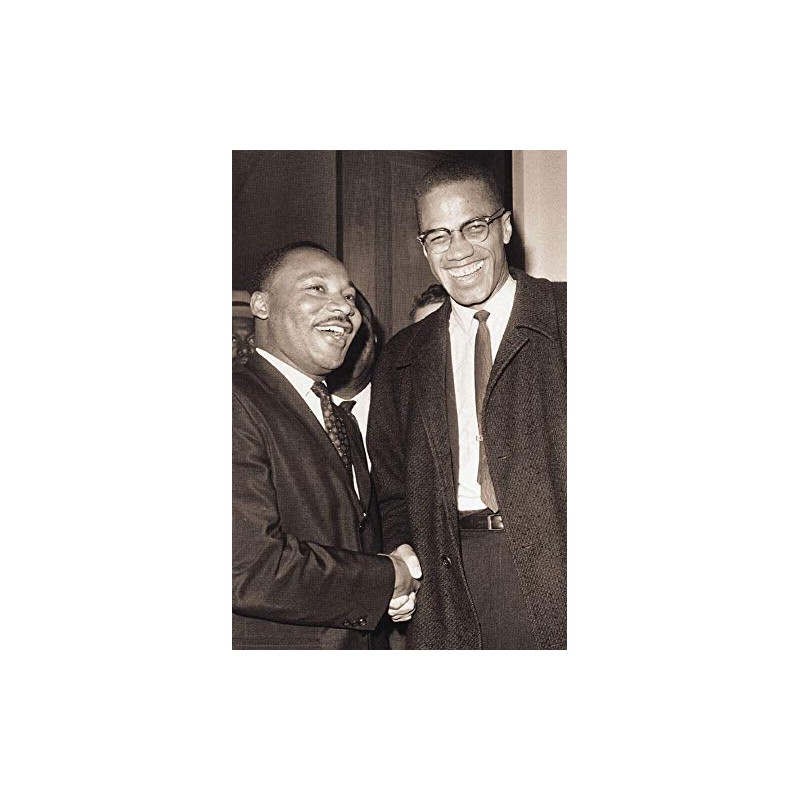 Studio B The Meeting - Malcolm X & MLK Poster