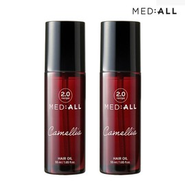 Mediol Intensive Hair Oil Camellia 55ml (2 Pieces) / Red Camellia Highly Concentrated Keratin Protein Serum Natural Oil Derma Moisturizing / 메디올 인텐시브 헤어오일 까멜리아 55ml 2개/레드까멜리아 고농축케라틴 단백질세럼 천연오일 더마보습