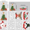 CINECE Christmas Stickers Decoration Removable Glass Window Static Stickers 223pcs