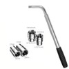 FLZOSPER Telescoping Extendable Wheel Lugs Wrench with Four SAE &