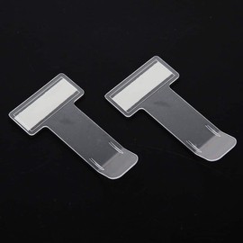 2 Pcs Car Transparent Invoice Ticket Folder Car Windscreen Window Parking Permits Ticket Holder Clip