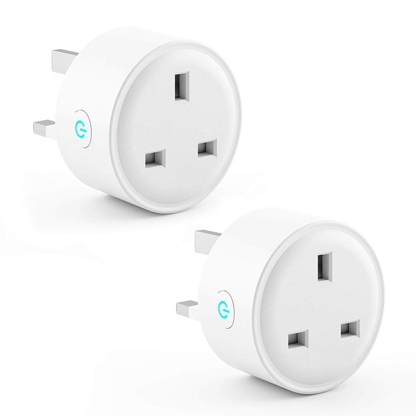 16A Smart Plug with Energy Monitoring, WiFi Outlet Smart Sockets Alexa Accessories with Timing, Remote Control, Alexa, Google Home, IFTTT, TUYA Smart Plug Smart Life, No Hub Required (2 Pack)
