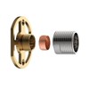 Nes Home Pair of BSP Wall Mounting Exposed Thermostatic Shower