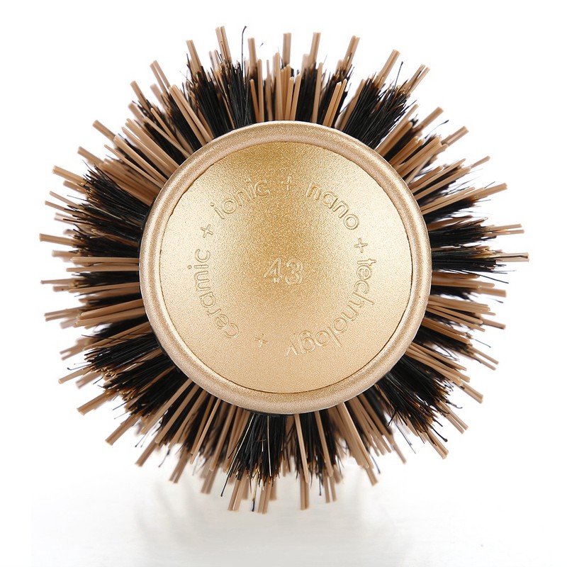 Professional Anti static Round Hair Comb Salon Styling Brush Twill