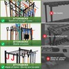Garden Tool Organizer Rack Up to 50 Tools, Heavy-Duty Steel