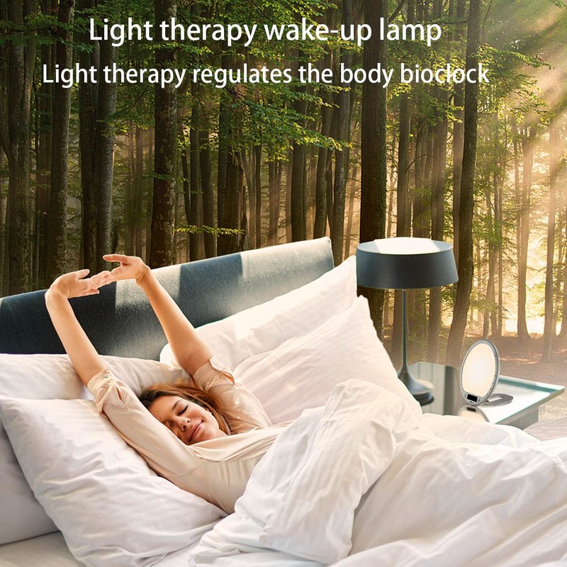 Light Therapy Lamp Sunrise Alarm Clock Wake up lamp 10000