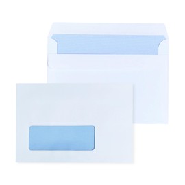 GP Globe Packaging 20 x C4 A4 White Window Self Seal Paper Envelopes (Size: 324x229mm) - Printer Safe & Fully Opaque Security Envelopes - Business Mailing Envelopes for Office & Home Use