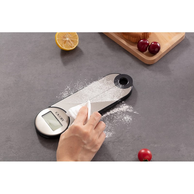 CAMRY Digital Folding Kitchen Scales Electronic Kitchen Scales for Camping