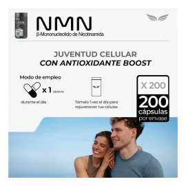 NMN + RESVERATROL ULTRA PURE 200 capsulas (600mg por porcion) Mononucleotido de Nicotinamida by Eternal Nutrition