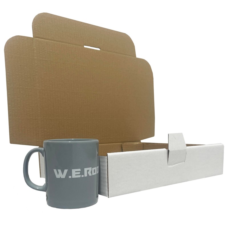 W.E. Roberts Postal Boxes White Cardboard boxes for posting 31x23.4x6.3cm