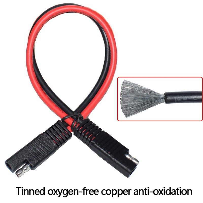 LIXINTIAN 10AWG [2 Pack ] SAE Power Automotive Extension Cable,