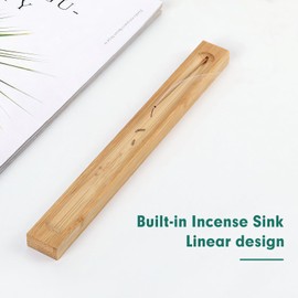 2PCS Incense Holder, Natural Original Bamboo Incense Stick Holders, Incense Burner Ash Catcher, Yoga, SPA, Aromatherapy, Meditation Accessories