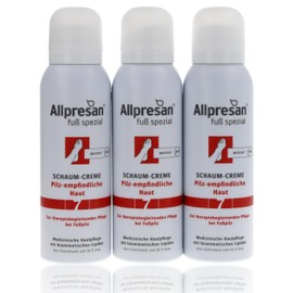 Allpresan Fuß spezial Nr. 7 Schaum-Creme Pilz-empfindliche Haut zur täglichen - oder therapiebegleitenden - Pflege bei zu Fußpilz neigender Haut, 125 ml (3)