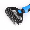 Pet Grooming Rake, Double-Sided Dematting Tool, 3.54-Inch Wide Metal Comb,