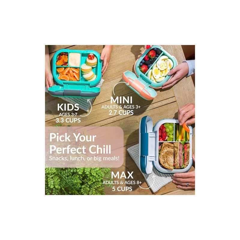 Bentgo Chill Max - Fiambrera XL a prueba de fugas,