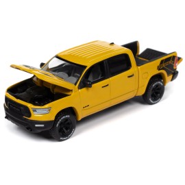 DCD 2023 Ram 1500 Rebel Havoc Edition Pickup Truck Baja Yellow "Muscle Trucks" Series 1/64 Diecast Model Car by Auto World