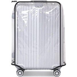 JenKin Luggage Protector Suitcase Cover PVC Waterproof Travel Suitcase Fits Most 20" to 30" (22" (15.0" L x 10.2" W x 21.7" H))