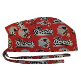 Scrub Hat Sports Teams Fabric Nurse Cap Doctor ER Do-Rag Skull Red