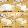 SpaceAid 9 Pack Bed Sheet Organizers and Storage, Foldable Sheet