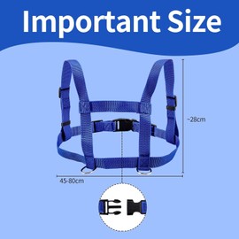 Horse Lead for Playing for Children Blue Horse Lead Lunging Lead Harness Horse Harness for Children to Play for Boys and Girls Skiing Role Play Play