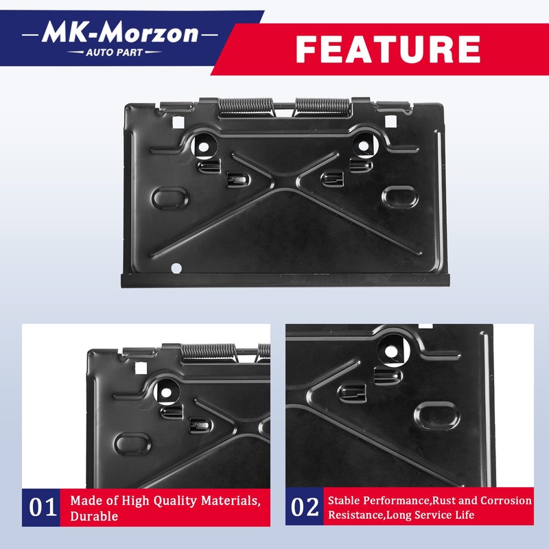 Rear License Plate Tag Bracket with Hinge Compatible with 1968-1972