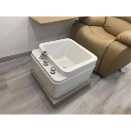 마사지샵 발세면대 페디큐어 풋세면대 족욕 네일샵 도기 족욕기 [A. 50x33cm] Massage Shop Foot Soaking Basin Pedicure Foot Spa Nail Shop Basin [A. 50x33cm]