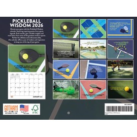 The Love Of Pickleball Calendar 2026 Monthly Wall Calender 12 Month | American Made In The USAll