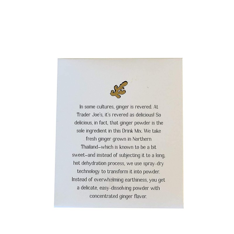 Trader Joe's 100% Natural Ginger Drink Mix 7 - 0.5oz