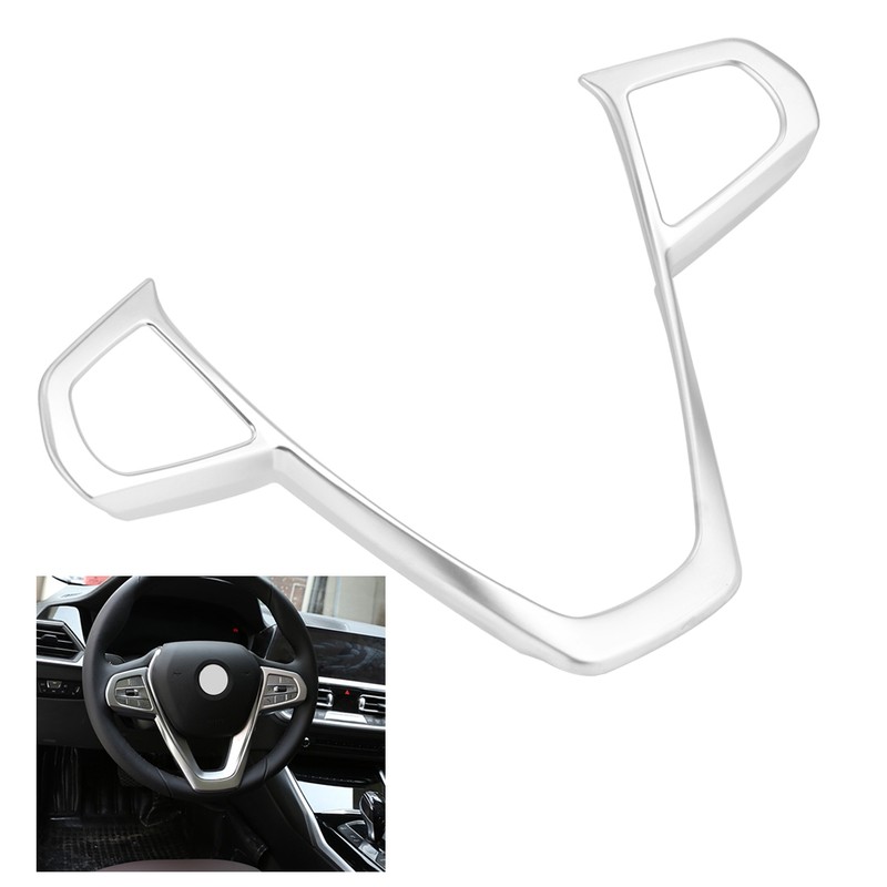Car Steering Wheel Button Frame Cover Chrome Trim Fits for