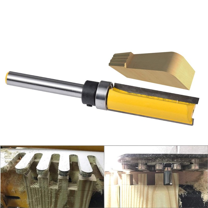 HOHXEN Flush Trim Router Bit 1/4" Shank 1/2'' Width,Top Bearing