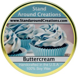 Premium 100% Soy Tureen Candle - 11 oz. - Buttercream - A Rich Blend of Fresh churned Butter, Sugar, and Creamy Vanilla Bean.